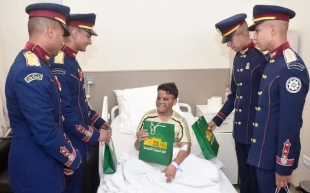 زيارات طلبة الكليات العسكرية لمستشفى أهل مصر بتنظيم من القوات المسلحة