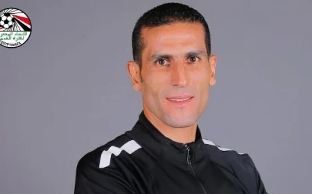 محمود ناجي يقود تحكيم مباراة أنجولا والكونغو في بطولة أمم إفريقيا للمحليين