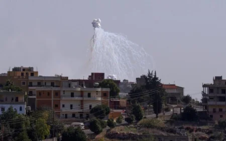 إسرائيل تسقط منشورات بواسطة طائرة مسيرة فوق شبعا بجنوب لبنان