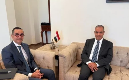 لقاء مهم بين وزير الخارجية والهجرة ووزير الاستثمار والتجارة الخارجية