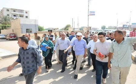 محافظ المنيا يستعرض الموقف الجديد ويدشن أحدث منظومة نقل مطورة