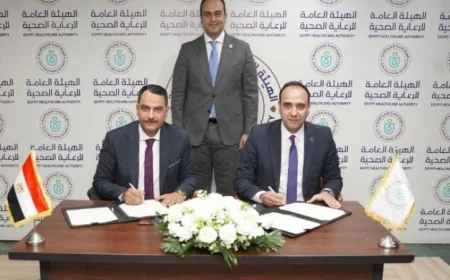 السبكي يوقع بروتوكول تعاون مثير بين الرعاية الصحية وبنك أبوظبي التجاري