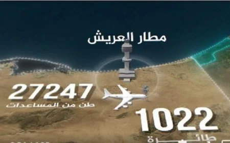 الجيش المصري ينقل أكثر من 1200 طائرة و45 ألف شاحنة لدعم غزة