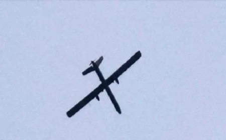 سقوط طائرة إسرائيلية بدون طيار على مستشفى في بنت جبيل جنوب لبنان