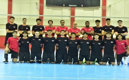 منتخب ناشئي الكرة الطائرة يسافر إلى الأردن للمنافسة في البطولة العربية