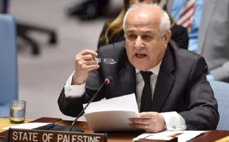 سفير فلسطين بالأمم المتحدة يدين اقتحام بن غفير لزنزانة البرغوثي وتهديده