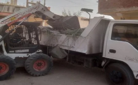 محليات الإسماعيلية تنجز رفع ٦٢٠٢ طن من المخلفات خلال الأسبوع الماضي لتعزيز النظافة البيئية