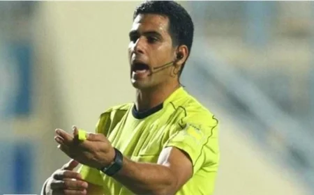 طاقم حكام مصري بقيادة محمد معروف يقود مباراة جامبيا وبوروندي في تصفيات كأس العالم