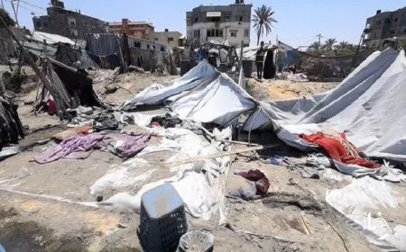 قصف إسرائيلي على خيمة نازحين في خان يونس يسفر عن استشهاد شخصين وإصابات أخرى
