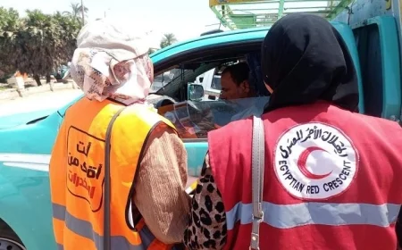 الهلال الأحمر يعزز الوعي لأكثر من 14 ألف شخص من خلال حملة القيادة الآمنة