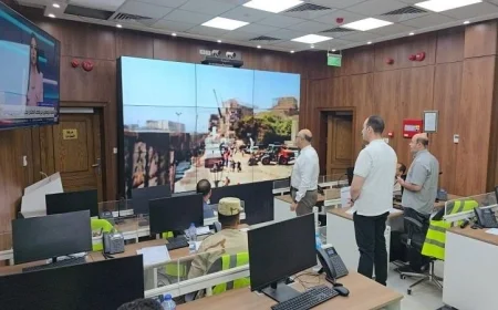 محافظ القليوبية يتفقد أعمال بناء السور الخرساني حول مترو الأنفاق في شبرا