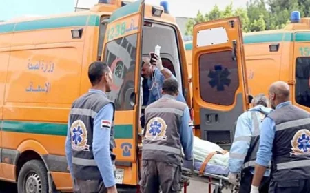 مصرع وإصابة ثلاثة أشخاص في حادث انقلاب دراجة بخارية بأسوان