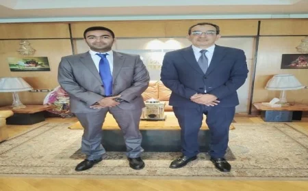 لقاء مثمر يجمع مدير صحة الفيوم الجديد ورئيس جامعة الفيوم لبحث سبل التعاون المشترك