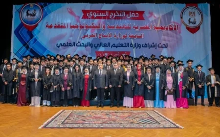 وزير الإنتاج الحربي يحتفل بتخرج دفعة جديدة في الأكاديمية المصرية للهندسة