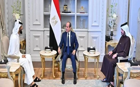 الرئيس السيسي يشدد على تعزيز التعاون والتنسيق مع البحرين