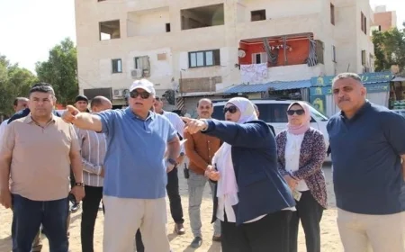 محافظ الوادي الجديد يتفقد تقدم مشروع مدرسة المتفوقين STEM بالخارجة