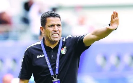المدرب المغربي عموتة يودع فريق الجزيرة الإماراتي