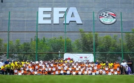 برنامج تدريبي رائد يختتم بنجاح لتطوير مدربات كرة القدم الناشئات بالتعاون بين مصر والنرويج