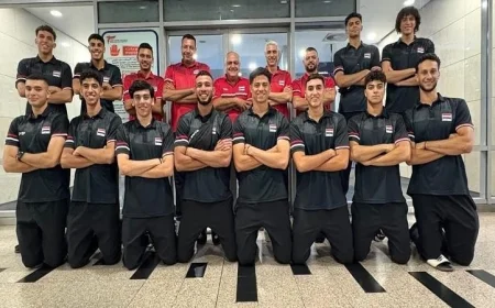 منتخب شباب الطائرة يتأهب للصين للمنافسة في بطولة العالم