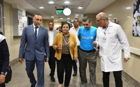 نائب وزير الصحة تتعاون مع اليونيسف لتطوير مستشفى يقدم خدمات متخصصة للنساء