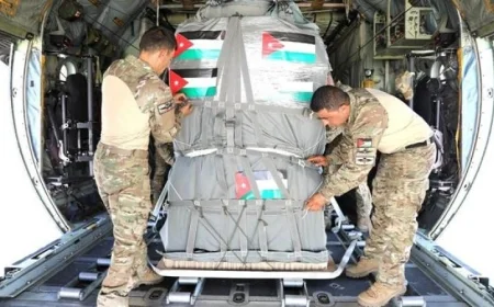 القوات المسلحة الأردنية تواصل جهودها بإرسال مساعدات جوية جديدة إلى غزة
