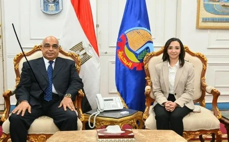 وزير العدل يزور البحيرة ومحافظ البحيرة تشيد بجهود تطوير العدالة