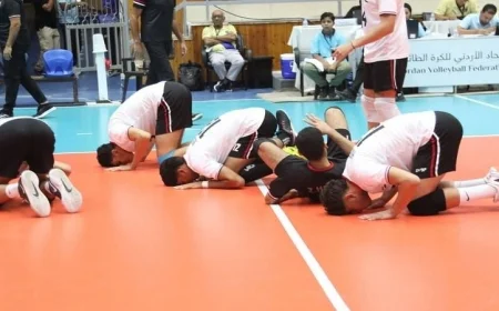 منتخب ناشئي الطائرة يتفوق على ليبيا ولبنان والأردن ويقترب من حصد ذهبية البطولة