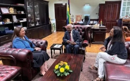 رئيس موريشيوس يثني على العلاقات القوية والمتينة مع مصر