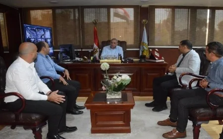 محافظ الغربية يبحث تحسين كفاءة مصنع تدوير ومعالجة المخلفات بالمحلة