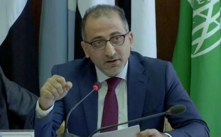 مندوب فلسطين في الجامعة العربية يناقش سبل دعم غزة مع وفد شيشاني