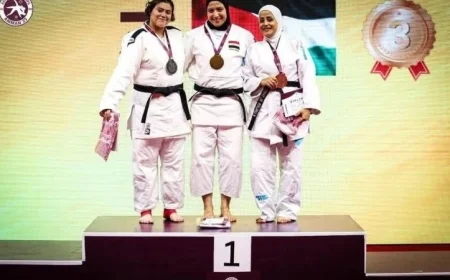 صفا سليمان تفوز بذهبية بطولة آسيا المفتوحة للجودو وتجعل الوطن فخوراً
