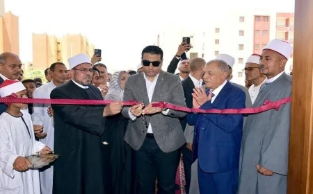 افتتاح مسجد معتز الصحابي بمدينة طيبة الجديدة بحضور نائب محافظ الأقصر
