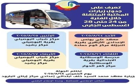 المكتبة المتنقلة تواصل تعزيز الوعي الثقافي في قرى ومراكز البحيرة