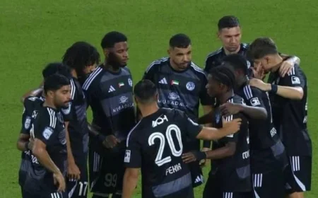 النني وإبراهيم عادل يقودان الجزيرة لتحقيق فوز مثير على الشارقة في الدوري الإماراتي