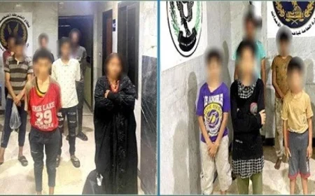 القبض على 14 شخصًا وسيدة لاتهامهم باستغلال الأطفال الأحداث ومعهم سوابق جنائية