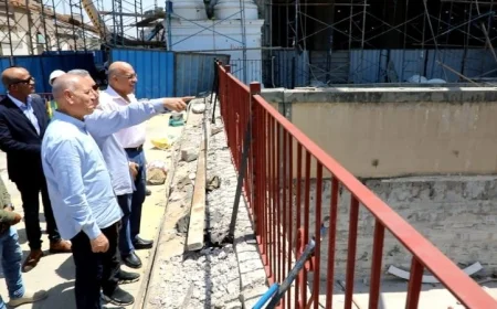 محافظ القاهرة يشرف على مشروع تحسين وتطوير نفق شبرا