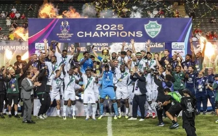 أهلي جدة يحقق كأس السوبر السعودي للمرة الثانية في تاريخه