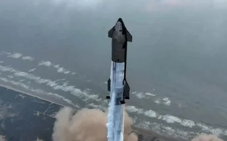 سبايس اكس تتجهز لإطلاق الرحلة التجريبية العاشرة لصاروخ ستارشيب العملاق