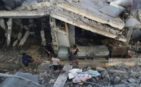 استشهاد 5 فلسطينيين في هجمات إسرائيلية على غزة