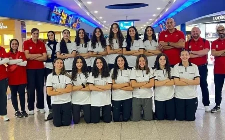 منتخب ناشئات السلة يسافر إلى صربيا للتحضير للبطولة الإفريقية بمعسكر تدريبي مميز