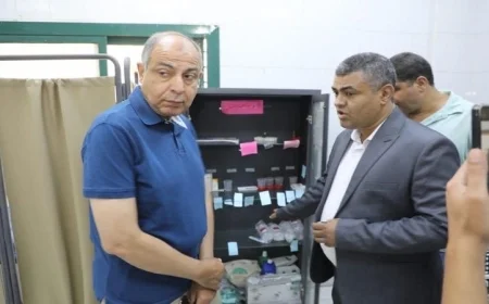 محافظ المنيا يتفقد المنشآت الصحية في مطاي ويعلن عن اقتراب افتتاح المستشفى الجديد المنتظر