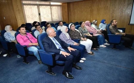 ورشة عمل لنظام إدارة المعلومات SIS بحضور نائب رئيس جامعة الفيوم
