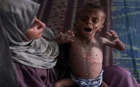 وفاة 11 شخصًا بينهم طفلان بسبب المجاعة وسوء التغذية في غزة خلال يوم واحد