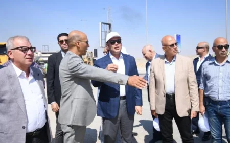 جولة ميدانية لوزير الإسكان لمتابعة تطوير محور التسعين الشمالي في القاهرة الجديدة