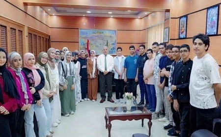 وكيل تعليم الفيوم يلتقي الطلاب المتفوقين لشرح نظام البكالوريا المصرية الجديد