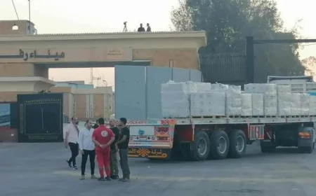 بتنسيق مصري إماراتي عبور 20 شاحنة عبر كرم أبو سالم لدخول غزة قريبا