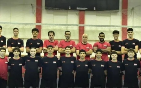 مصر تحقق فوزًا ساحقًا ببطولة العرب للكرة الطائرة للناشئين بدون أي هزيمة