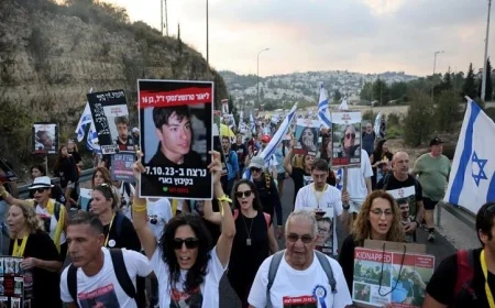 احتجاجات في إسرائيل تطالب بإطلاق الرهائن في غزة قبل الاجتماع الأمني المرتقب