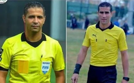 ناجي وعاشور يقودان طاقم تحكيم نصف نهائي أمم إفريقيا للمحليين