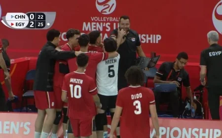 تأهل شباب الطائرة إلى ثمن نهائي بطولة العالم بفوز مثير على الصين